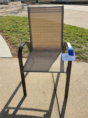 Metal & Mesh Outdoor Chair