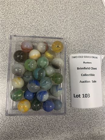 Vintage Glass Marbles Lot