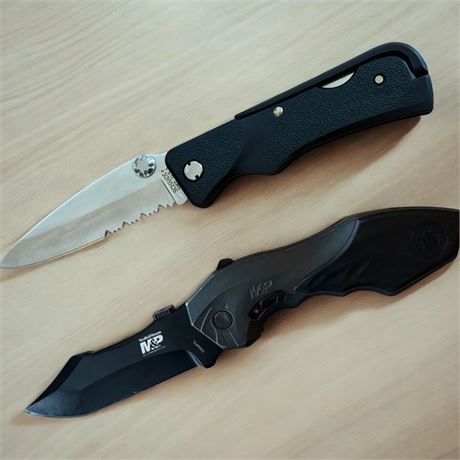 Schrade SW7 & Smith/Wesson Police & Military Folding Pocket Knives