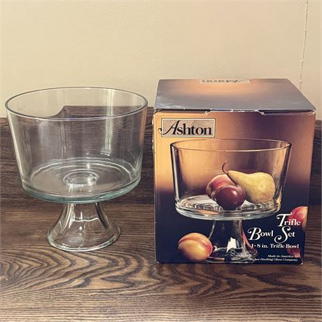 Ashton Clear Glass Trifle Bowl Set - 8"