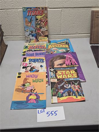 Mixed Comic Books : Star Wars 1977 / Teen Titans 1977 / Aquaman 1977 & More