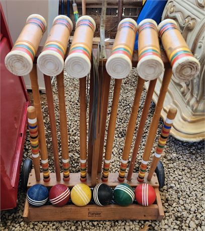 Vintage Croquet Set