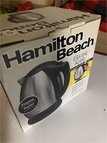 Hamilton Beach Electric Kettle Model 40870E New In Box