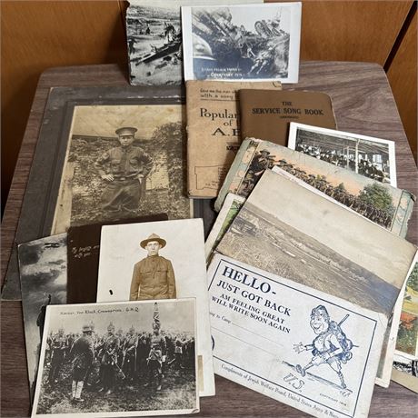 Collection of WWI Era Related Postcards and More
