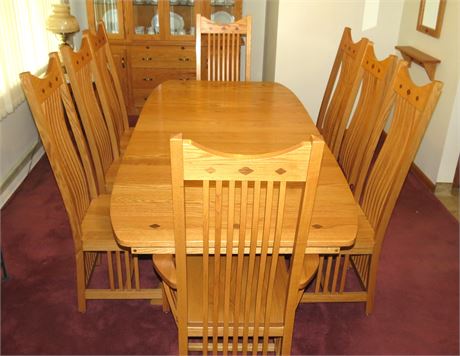 Dinette Set With 8 Chairs