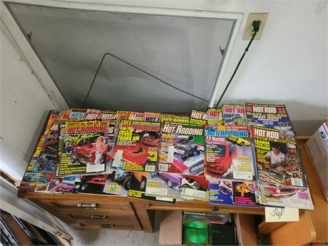 Box of Hot Rod Magazines