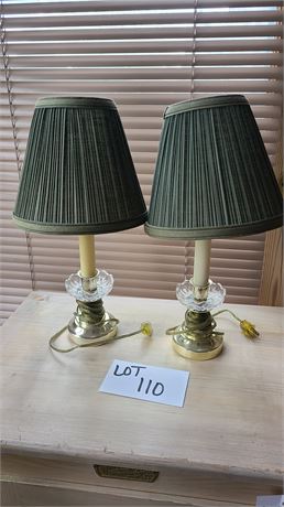 Pair of Small Candlestick Lamps