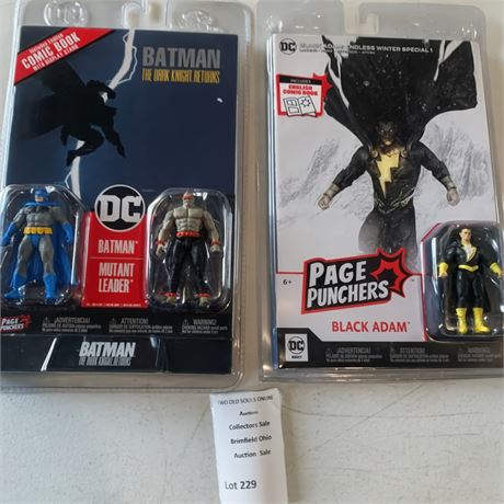 McFarlane Toys DC Page Punchers Action Figure Sets Batman & Black Adam