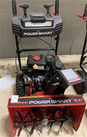 PowerSmart 24-inch Two-Stage Gas Snow Blower 208cc (Needs Work)