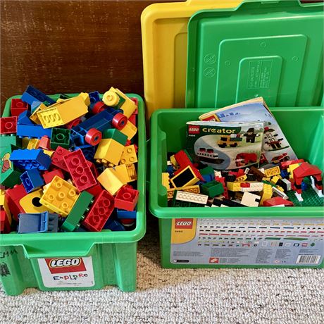 Lot of Legos and Lego Duplo Bricks