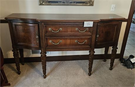 Stanley Furniture Walnut/Mahogany Wood Sideboard