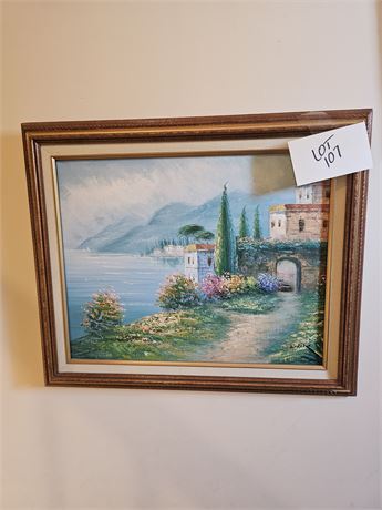 Signed "W Rome" Oil on Canvas Painting