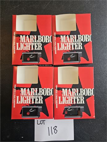 Marlboro Wild West Lighters x4