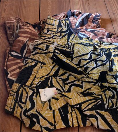 Vintage Patterned Elastic Waist Shorts Lot - 1 Box