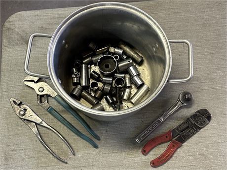 Lot of Sockets & Tools