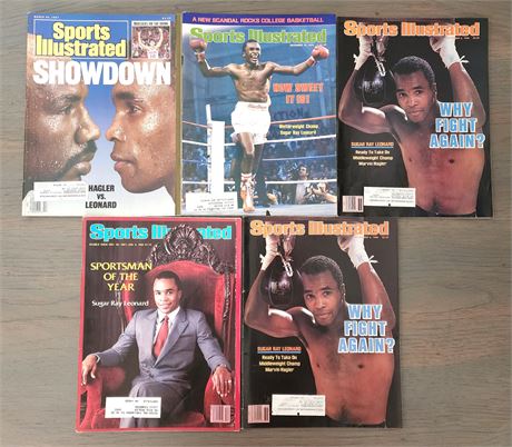 Sugar Ray Leonard Sports Illustrated Magazines