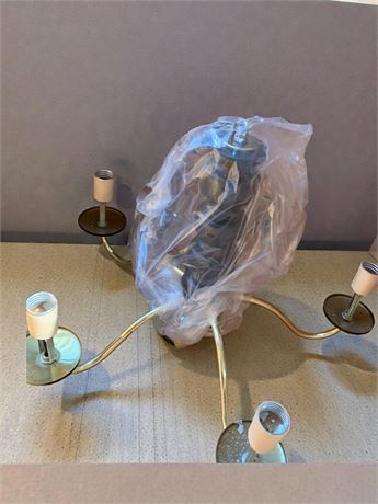 Vintage Brass Five-Arm Chandelier & More