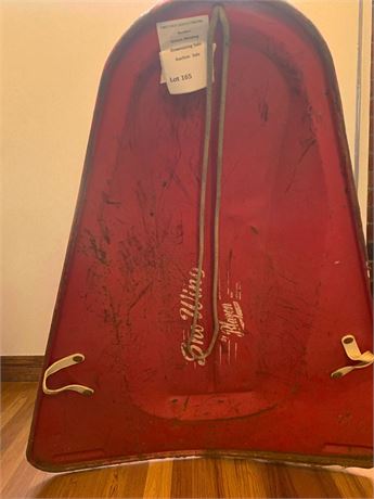 Vintage Red Blazon Sno-Wing Winter Sled
