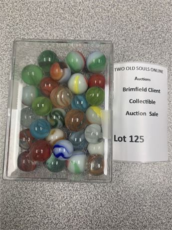 Vintage Glass Marbles Lot