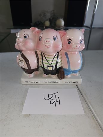 Vintage Piggy Bank Advertising Bank