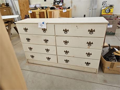 Wood White Painted Dresser