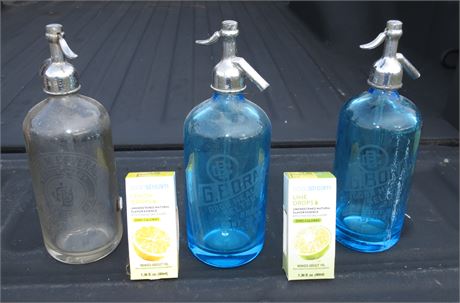 Vintage Soda Bottles, Soda Stream Lemon, Lime Drops
