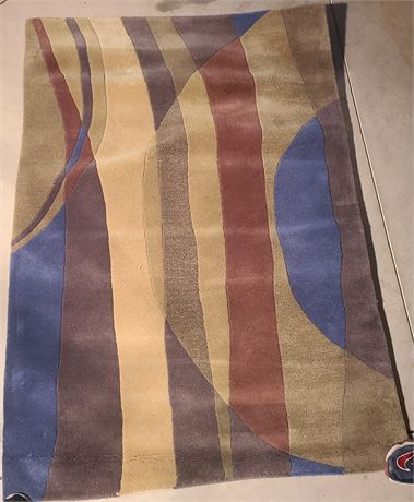 Kenneth Mink "Cool Breeze" Abstract Design Area Rug