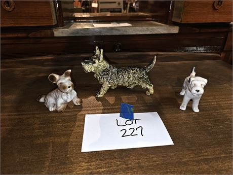 Mixed Porcelain Dog Figurines