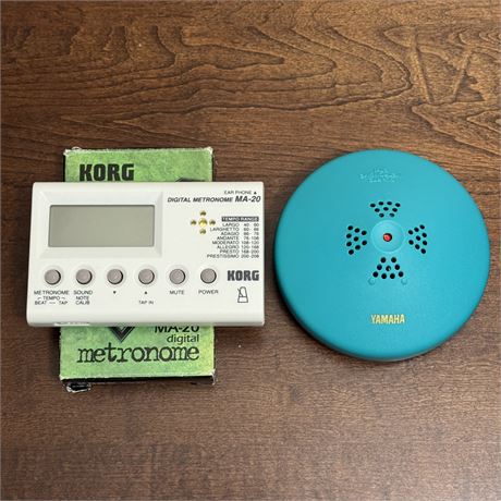 Yamaha QT-1 and Korg MA-20 Metronomes
