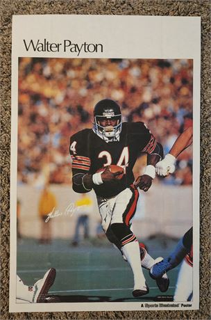 Walter Payton Sports Illustrated Poster