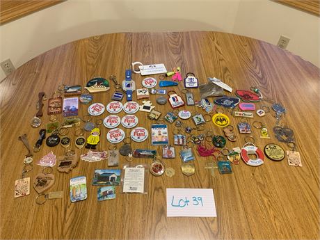 Travel and Destination Collectible Keychain Lot