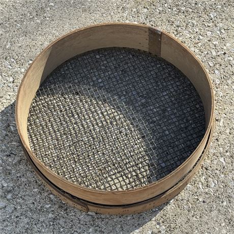 Primitive Farmhouse Bentwood Sieve or Sifter - 20"D