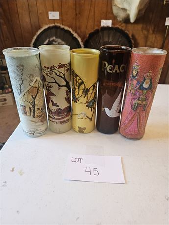 Vintage Mixed Theme Candles