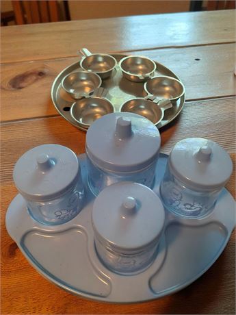 Anchor Hocking Baby Blue Nursery Organizer Set & Revere Egg Poacher Set
