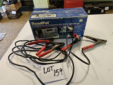 Road Pal Air Compressor & Jumper Cables