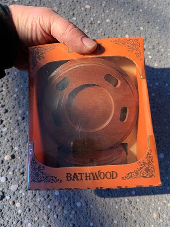 Bathwood Wooden Soap Dish Lot - 1 Box of Individual Boxes