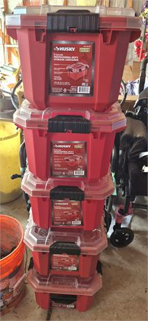 Husky 6 Gallon Stackable Boxes