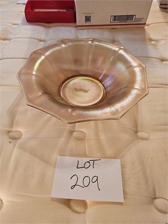 Vintage Carnival Glass Fruit Bowl