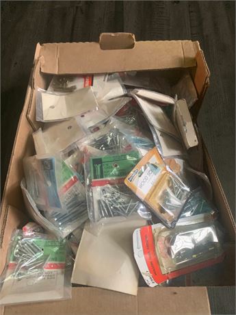 Metal Fastener Lot - Wood screws, Machine screws, Hollow Wall Anchors & More