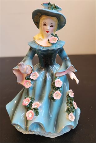 Lefton Geo Z Southern Belle Hand Painted Figurine 2