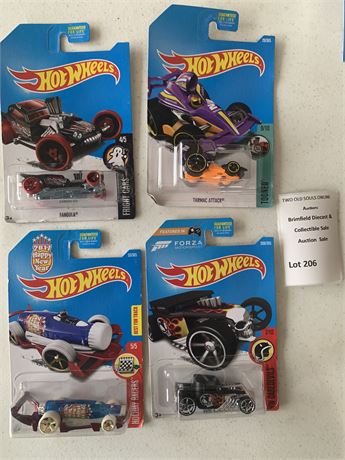 Hot Wheels Bone Shaker, Fangula & Tarmac Attack Die Cast Cars