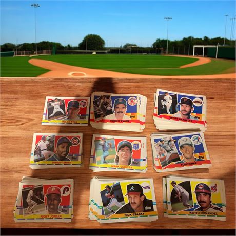 Topps Baseball Big Card Set Lot 1988, 1989, 1990