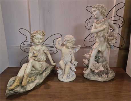 Cherubs With Metal Wings