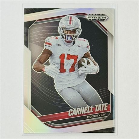 Carnell Tate - 2025 Panini Prizm Black Silver Prizm Football Card Buckeyes!