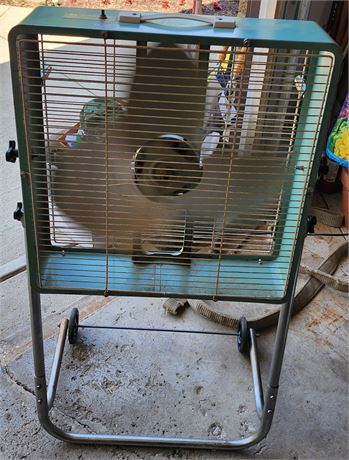 Vintage Eskimo 2-Speed Box Fan on a Stand-Works Great!