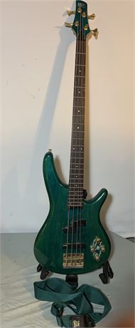 SoundGear By Ibanez Electric Bass Guitar SD GR Turquoise Green With Hard Case