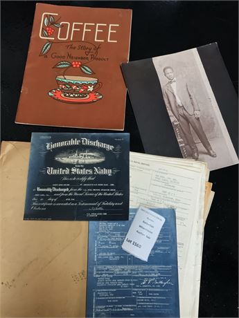 U.S. Navy Honorable Discharge Form/ United States Naval Service Record