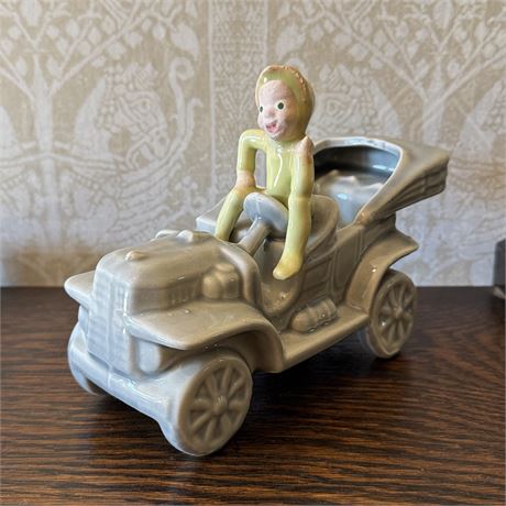 1950's Pixie Elf in Classic Car Ceramic Planter