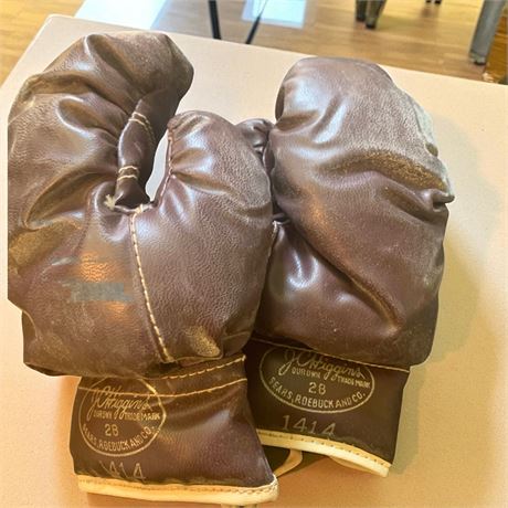 Vintage J.C. Higgins Boxing Gloves by Sears & Roebuck & Co.
