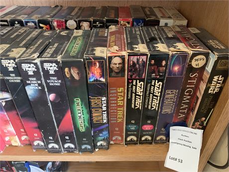 VHS Movie Lot - Star Trek, Stigmata, Star Wars & More